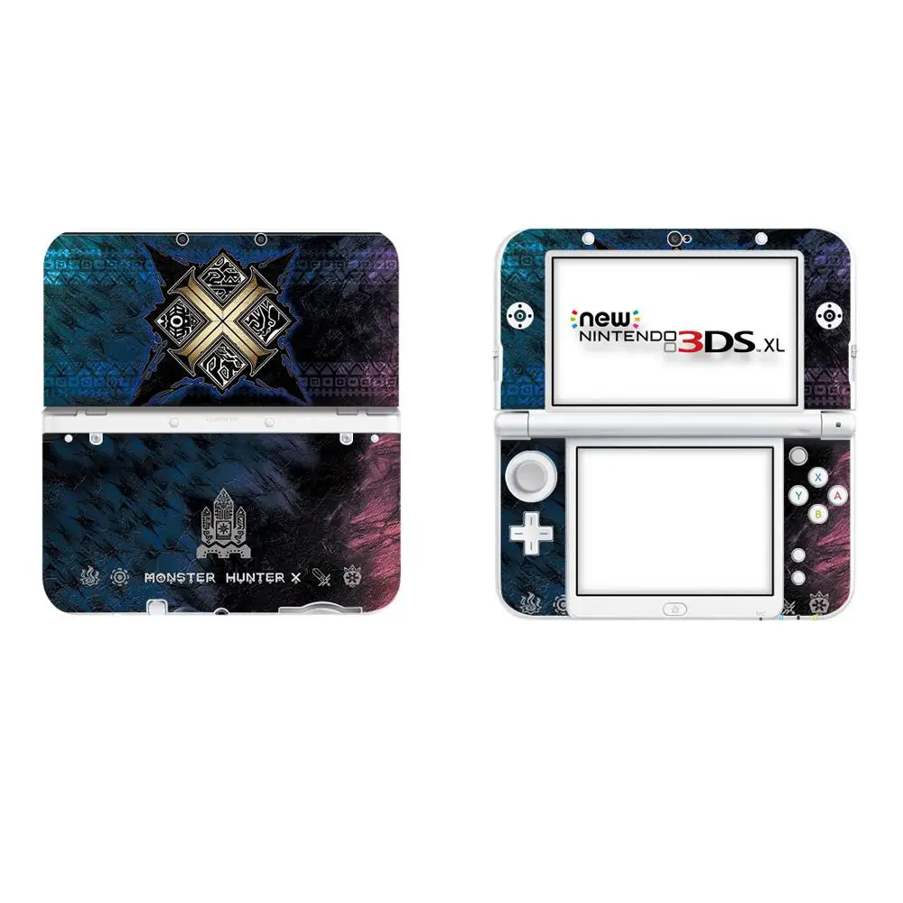 Monster Hunter полное покрытие наклейка Кожа Наклейка для NEW 3DS XL Скины Наклейка s для NEW 3DS LL Виниловый протектор кожи наклейка