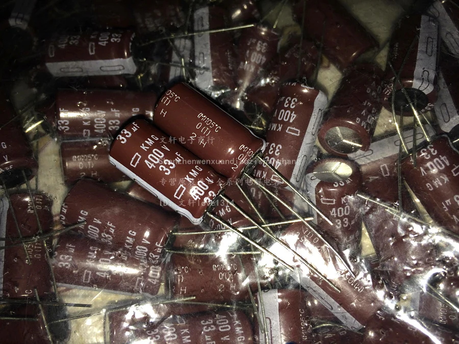 25pcs 33uF 400V NIPPON Chemi-Con NCC KMG Series 12.5x25mm 400V33uF Aluminum Electrolytic Capacitor