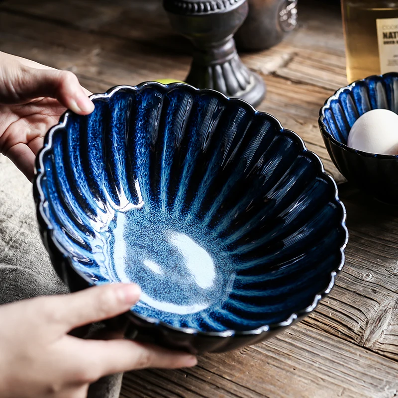 Kinglang Poke Bowl Stoviglie In Ceramica All'Ingrosso Ristorante Noodle Ramen Bowl