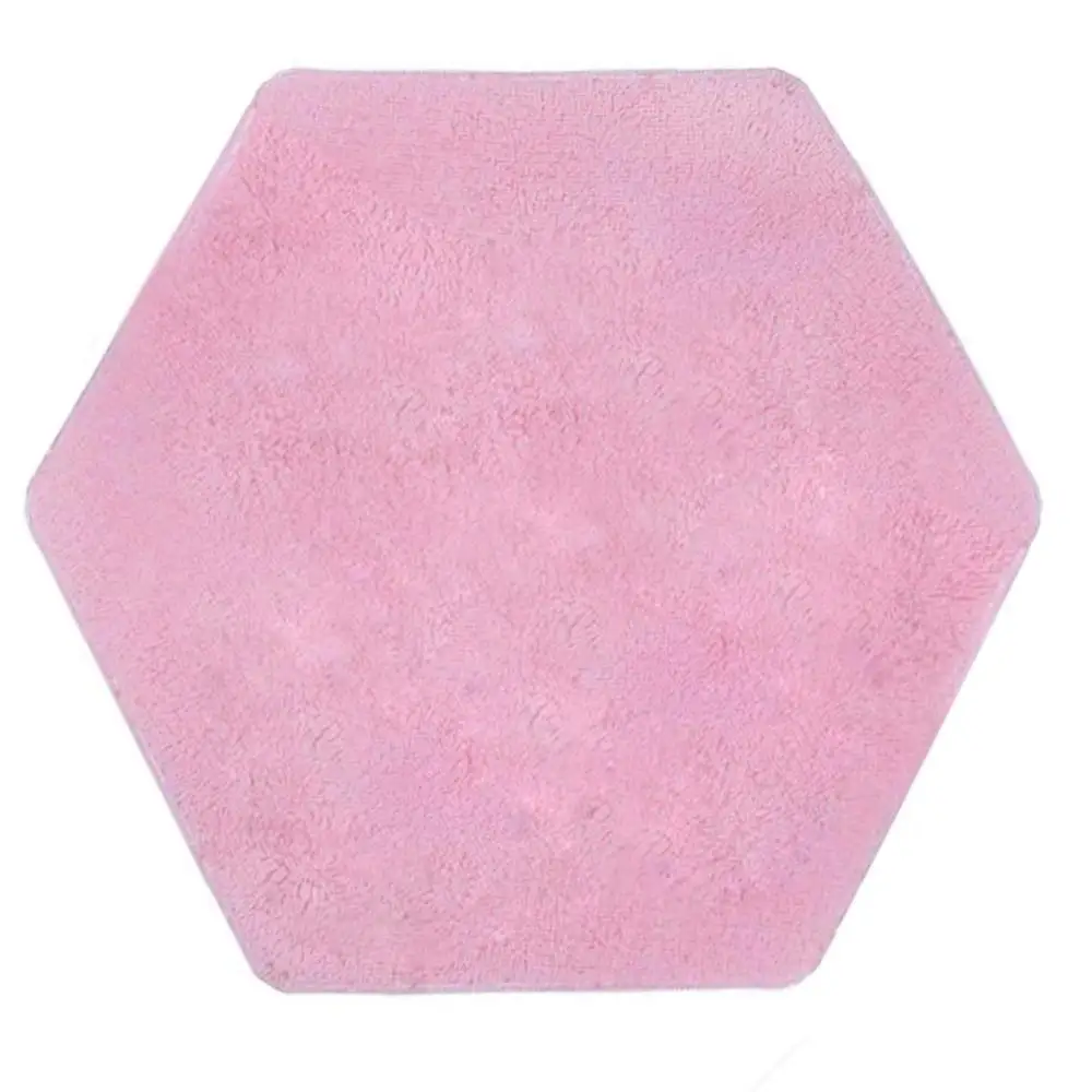 Коралловое компьютерное кресло Пол Ковровое покрытие шестигранный ковер для детской спальни Игровая палатка области Противоскользящий ковер - Цвет: Розовый