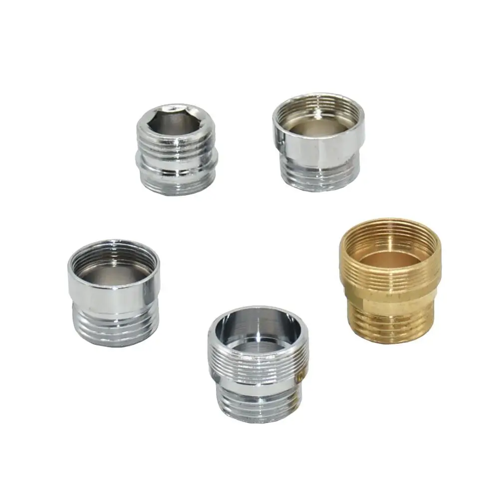 Brass 1/2" To 3/4 3/8 Thread Connector Male 1/2 3/4 3/8 Female Hose Repair Copper Fittings For Tap Shower Faucet Adapter 1pcs