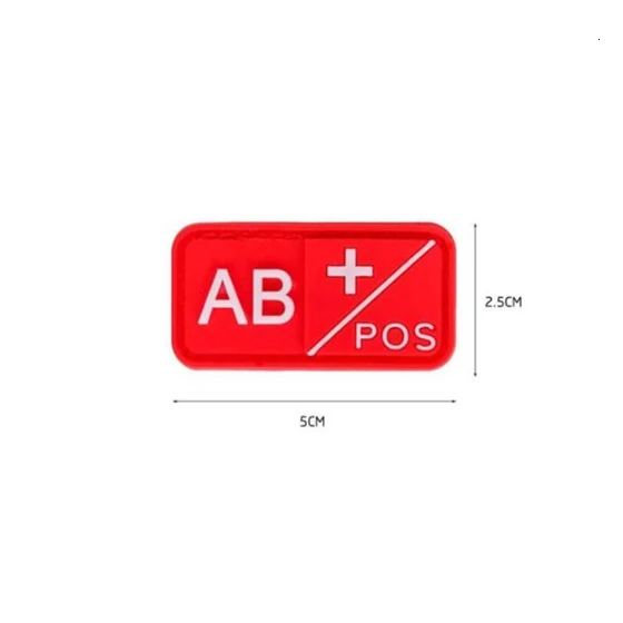 3D патч A+ B+ AB+ O+ POS A-B-AB-O положительный-отрицательный NEG Sanguine Тип патч с группой крови нравственные тактические военные заплаты эмблемы - Цвет: 25