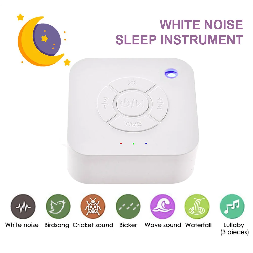 

White Noise Machine USB Rechargeable Timed Shutdown Sleep Sound Machine For Sleeping Relaxation For Baby Adult Office Travel