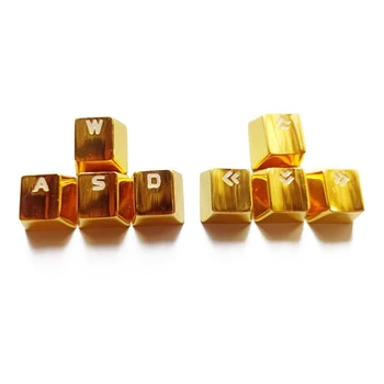 

8pcs Metal Keycaps WASD ARROW Zinc Alloy KeyCap Backlit Key Cap OEM Profile