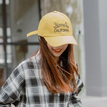 Однотонная бейсбольная Кепка с вышивкой в Корейском стиле с буквенным принтом, тренд для досуга, Джокер, утка, язык, шляпа, Студенческая уличная шляпа