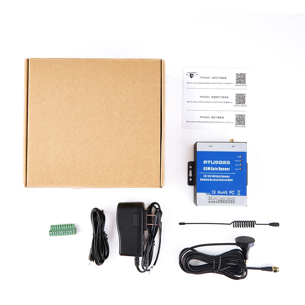 GSM Gate Opener RTU5025 4G Garage Door Open Remote Controller Quad Band Sensor