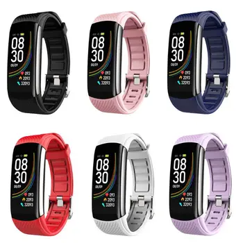 

Bluetooth Body Temperature Monitoring Waterproof Watch Exercise Heart Rate Smart Bracelet Fitness Wristband Swimming