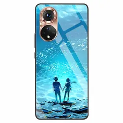 Luxury Tempered Glass Phone Case with Fashion Bumper - Honor 50 (08)