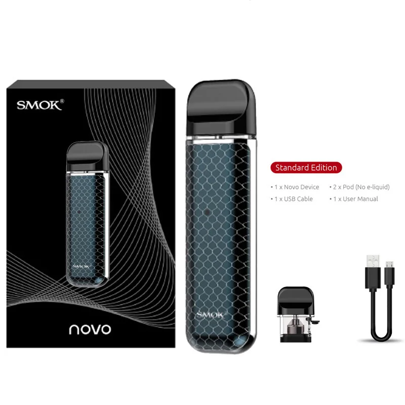 DarkBlue withoutgift SMOK pod starter kit SMOK novo 2 kit cobra covered vape pen kit с 450 мАч встроенным аккумулятором 2 мл емкость pod system kit - Цвет: DarkBlue withoutgift