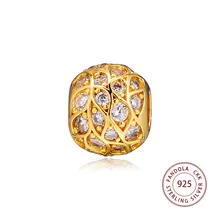 CKK металлические бусины, 925 пробы, серебряный блеск, сверкающий узор, талисманы, подходит для оригинального браслета, Argent Charm, серебро 925, изготовление ювелирных изделий