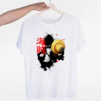 

Men's ONE PIECE Anime T-shirt Men Cosplay Casual Short Sleeve Personalized Tshirt Short Sleeve Tshirt Homme