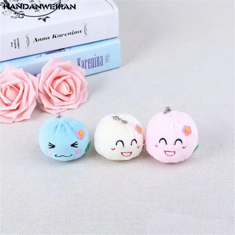 

1 PCS 6CM Mini Cute Buns Pendant Plush Toy Stuffd Toys Christmas Gift Holiday Gift For Children&Girls&Boys HANDANWEIRAN