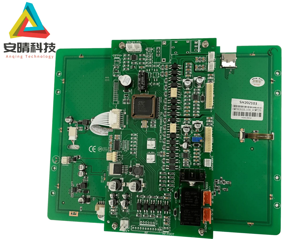 IPL screen with control panel 10.4 inch color touch screen IPL SHR opt machine parts touch display panel