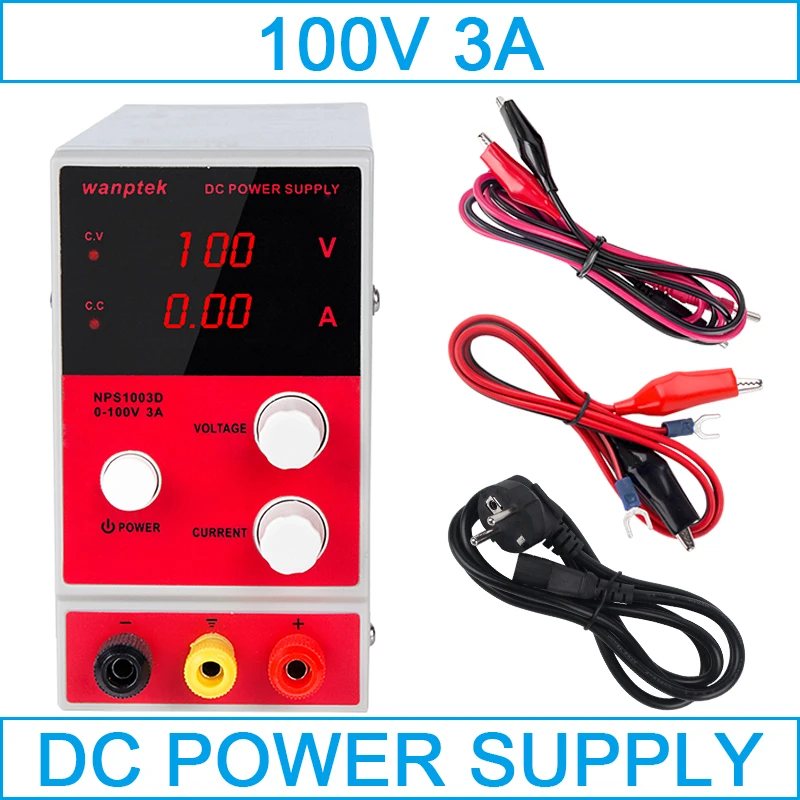 

Mini DC Power Supply Voltage Regulators 100V 3A Switching Laboratory 110V/220V Digital Display Adjustable Power Supply