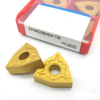 

10pcs/lot WNMG080404-TM PC4025 WNMG080408-TM PC4025 WNMG080412-TM PC4025 CNC External Turning Tool Hard Alloy Lathe Cutter