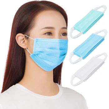 

100PCS Non-woven Fabric Disposable Earloop Face Dust Masks for Dental Surgical Nail Salons Construction warm dust mask