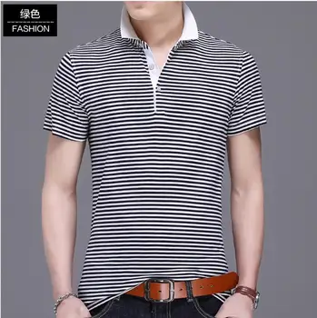 

2020 New striped design men casual comfortable cotton T-shirt