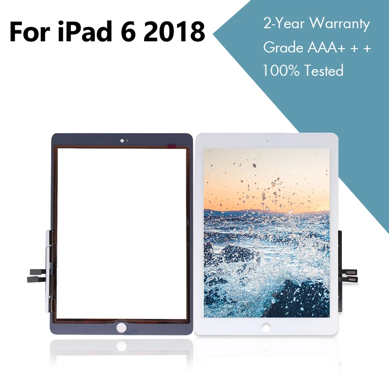 10 шт./лот для iPad 6 6th Gen A1893 A1954 9 7 2018 версия сенсорный экран с домашней кнопкой стекло