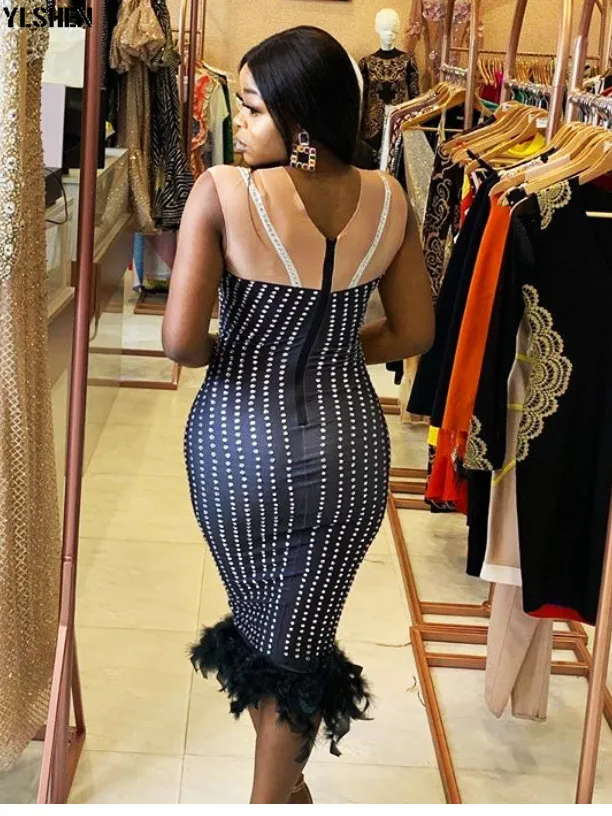 African Dresses for Women Dashiki 2019 New African Clothes Bazin Sexy Slim Diamond Robe Africain Grown Africa Dress Fake 2 Pcs 04