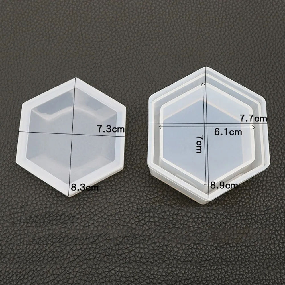 A 8.9X7.7X3.7CM Формы для эпоксидной смолы с сердцем круглый из хрустальной эпоксидной высушенная форма цветка смолы Декор ящик для хранения ювелирных изделий 1 шт. силиконовые формы - Цвет: A 8.9X7.7X3.7CM