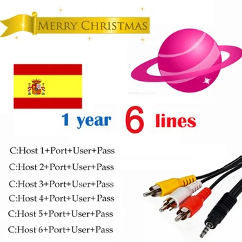 

2020 Stabile Europa ccam Spagna Cccams 6/7 linee di 1 Anno per il Portogallo Germania Polonia Italia TV satellitare ricevitore d