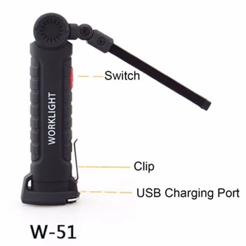

Rechargeable LED Light Lamp Flashlight Portable Outdoor Camping Working Torch