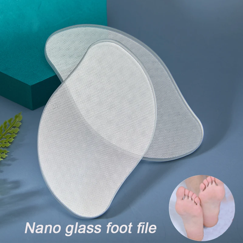 Двухсторонняя пилка для ног Nano Glass пяток удаление омертвевшей кожи мозолей