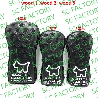 TlTLElST Новинка собачий шпаттер черный синий белый scotty wood hybrid головные уборы cameron scotty шпаттер головные Чехлы для клюшек для гольфа - Цвет: 07