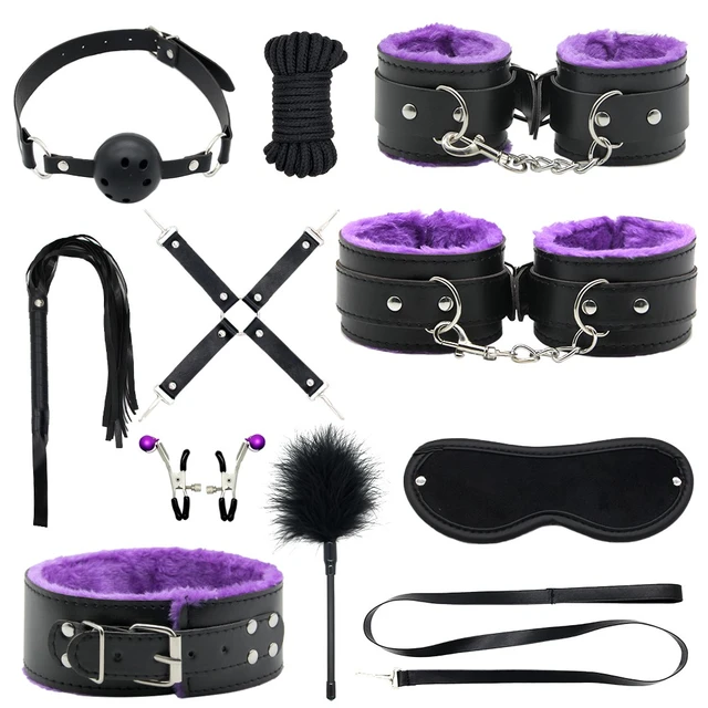 Jouet sexuel pour Couples, pour adultes, BDSM, Kits érotiques, jeu de  Bondage, fouet, Gag SM, 7 pièces - AliExpress