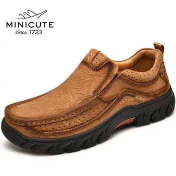 

Outdoor sports and leisure shoes, the first layer of leather, big leather shoes, men's leather hiking shoes, men's waterproof an