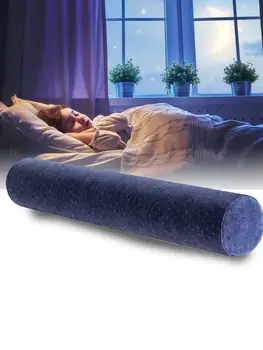 

Slow Rebound Memory Foam Small Round Pillow Improve Sleeping Cylindrical Neck Pillow Oblong Sleep Cervical Pillow