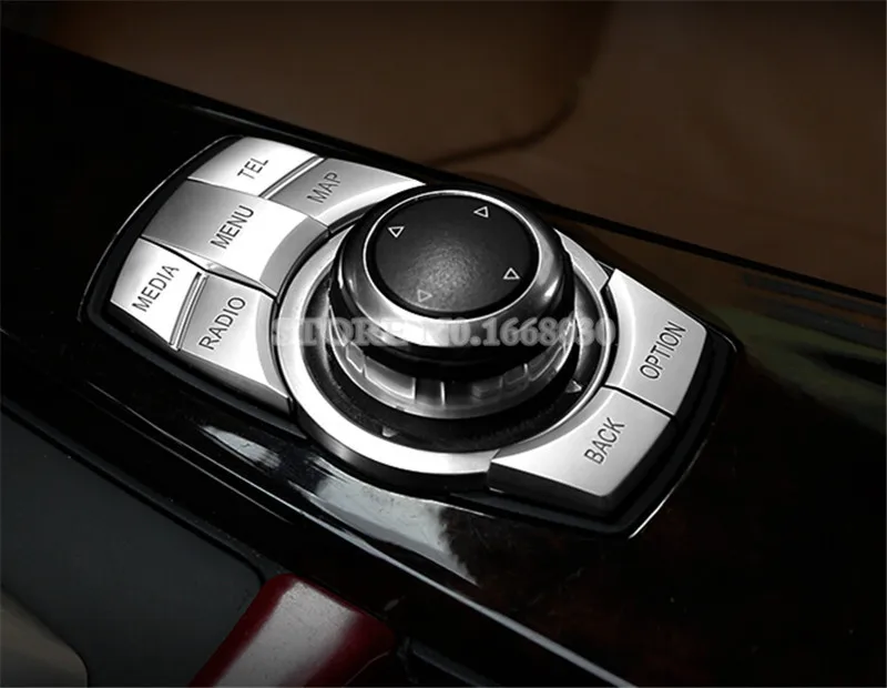 Внутренняя консоль iDrive мультимедийная кнопка Накладка для BMW X5 E70 2010 2013 X6 E71 2014