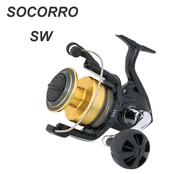 شراءعجلة صيد Shimano Socorro SW أصلية 2016 5000 6000 8000 10000 مع حامل 4 + 1BB بكرة صيد للمياه المالحة
