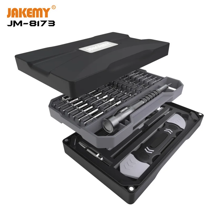 

ew Product JM-8173 Professional Screwdriver Repair Tool box Set with Multi-layer Design for phone Repair