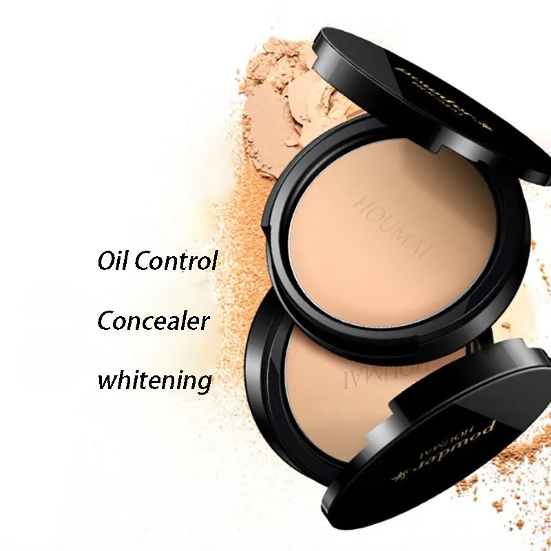 Waterproof Pressed Powder Compact Puder Fond De Teint Couvrant Contour Palette Puder Do Twarzy Po Translucido Compacto Makeup