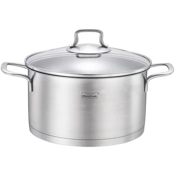 

304 stainless steel double bottom thickened ear soup pot gas gas induction cooker universal pot