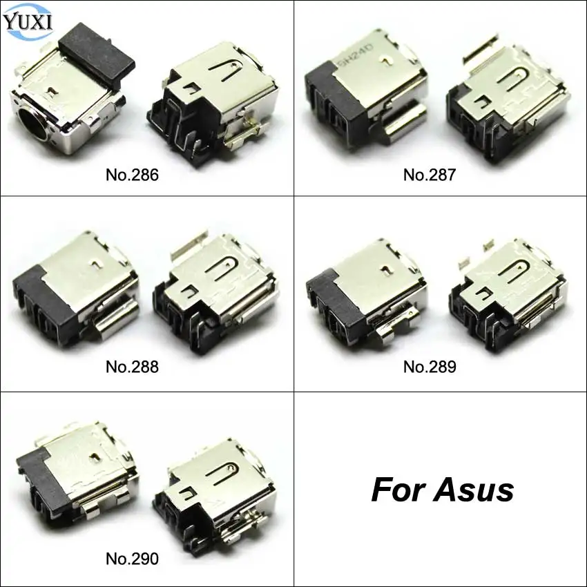 Laptop Power Jack YuXi 1pc Laptop DC Power Jack For Asus U5100 UX550 UX550V UX550VD UX550VE Charging Port Connector Socket 4.5*3.0mm / 4.5*2.65mm