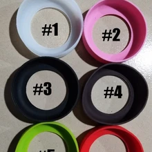 100 шт 85 мм 10 унций Защитная крышка Крышка резиновая чашка рукав силиконовые подставки для путешествий кружка бутылка для воды