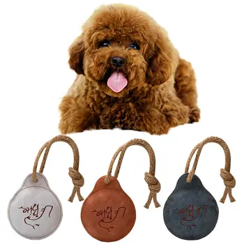 

Cowhide Flying Disk Dog Special Large Dog Training Dog Flying Disk Pet Bite-resistant Molars Interactive Training Toys Chew Toys