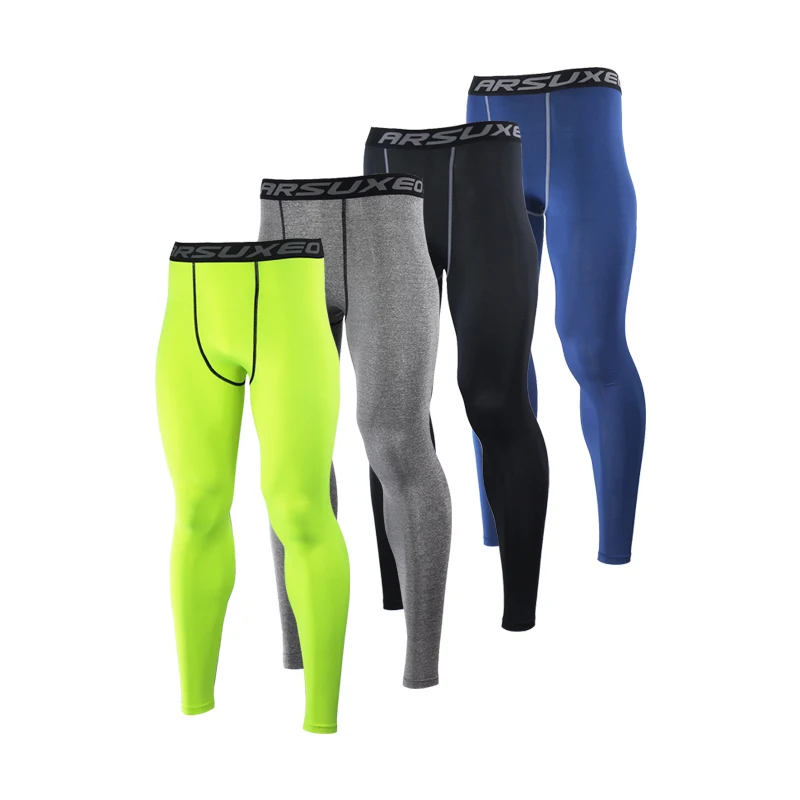 Новые мужские велосипедные обтягивающие штаны Спортивная одежда для ног дышащий стрейч Быстросохнущий для езды на велосипеде/бега/йоги