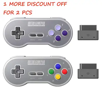 

For SNES/SFC Game Console Controller 8BitDo SN30 Retro 2.4GHz Wireless Connection Battery 18 Hours Gamepad Wireless Joystick