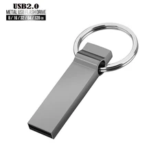 Usb флеш-накопитель 128 ГБ, металлическая ручка, 64 ГБ, 32 ГБ, 16 ГБ, водонепроницаемая флешка, 8 ГБ, карта памяти, брелок, карта памяти, флешки, диски 2,0