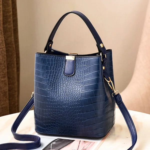 Blue HJPHOEBAG модная крокодиловая сумка через плечо для женщин, сумка через плечо, дизайнерские женские сумки, роскошная сумка из искусственной кожи, сумка-мешок YC254 - Цвет: Blue