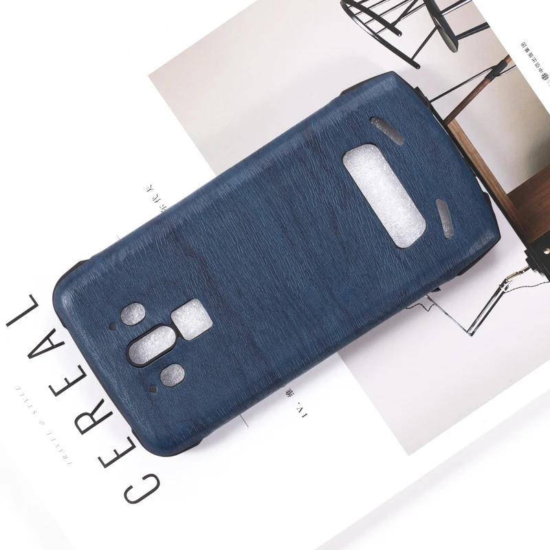 Wood grain PU Leather Phone Case For Doogee S90 Soft Silicone Super Pro S90C Protective Back Shell | Мобильные телефоны и