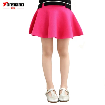 

TONGMAO New Spring and Autumn Children's Clothing Girls Fashion Casual Wild Child Knit Skirt Bottoming Princess Tutu Skirts