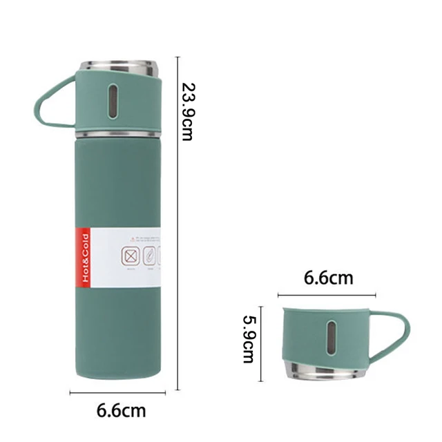 Simple Good Double Wall Stainless Steel Vacuum Flask Set 3 Cup