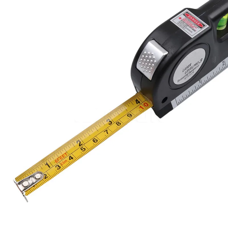 4 in 1 Infrared Laser Level Cross Line Laser Tape with 2.5m Measure Tape 1 PC multifunction laser level tools laser level tool