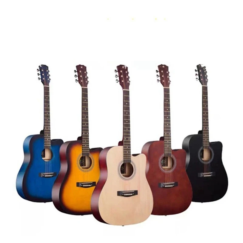 41/38 inch Acoustic Guitar for Beginners Adults Folk Guitar Sets with