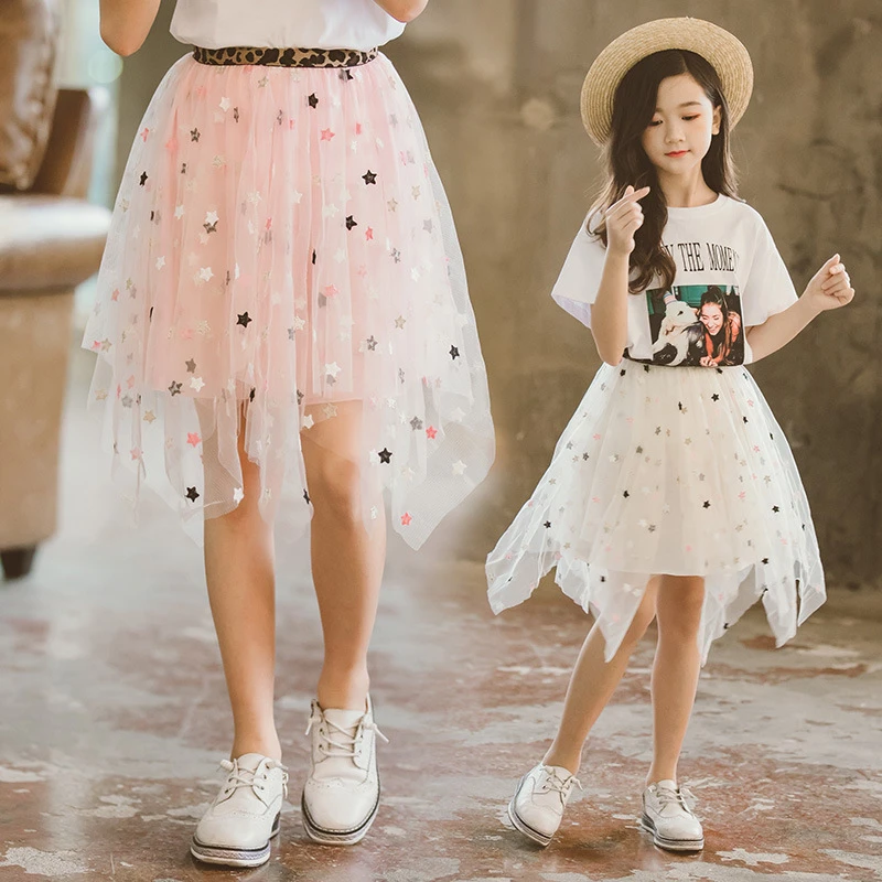 Sinewi Hueco Psicológico Falda de malla Irregular para niñas, ropa coreana para chicas grandes de 6,  8, 9, 10, 11, 12 y 14 años, 2020|Faldas| - AliExpress