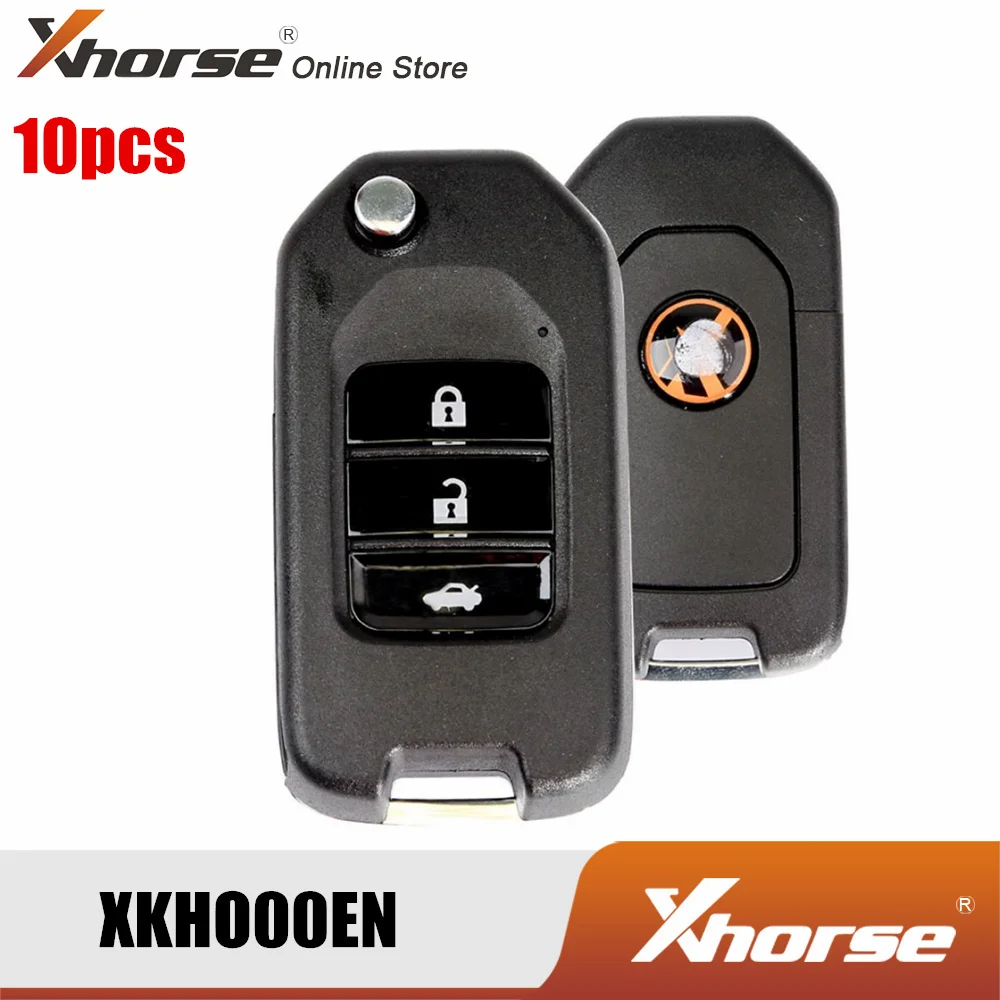 Проводной дистанционный ключ Xhorse xjo00en для Honda Flip 3 кнопки английская версия 10 шт./лот| |